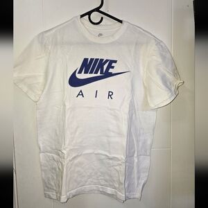 Nike Air White and Blue Short Sleeve Tee Sz M
